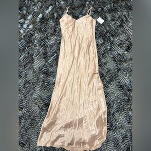 Satin Lingerie in Champagne